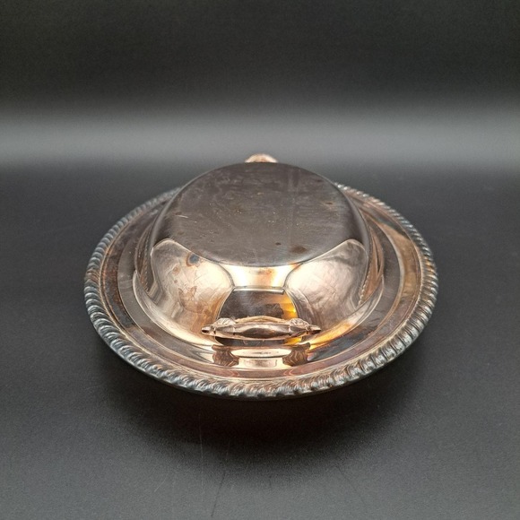 International Silver CO. Silver Plate Oval Platter Serving Dish Rope Edge - Picture 6 of 11